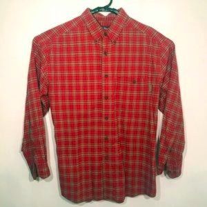 Woolrich Men’s Plaid Shirt Button Front Size Large
